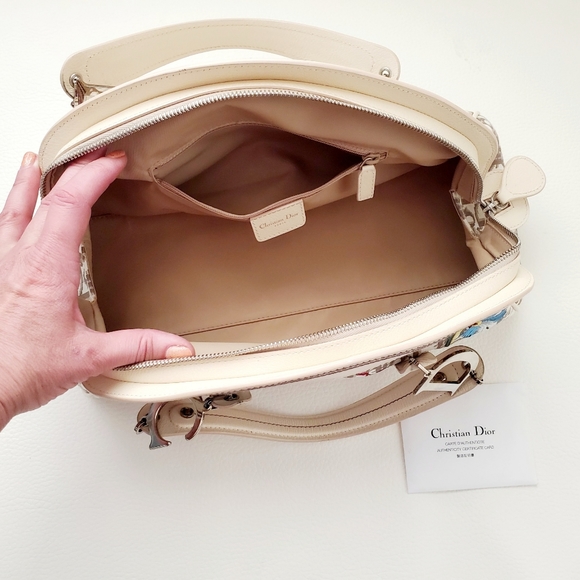 DIOR - Floral Embroidered Trotter Satchel & Clogs - Picture 6 of 16